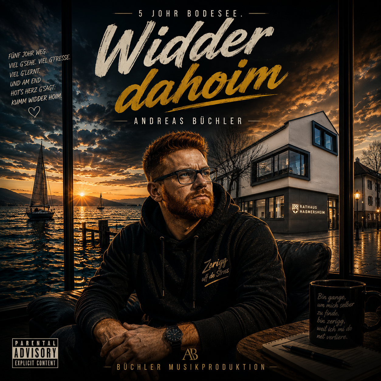 Cover von „Widder dahoim“ (starker Dialekt)